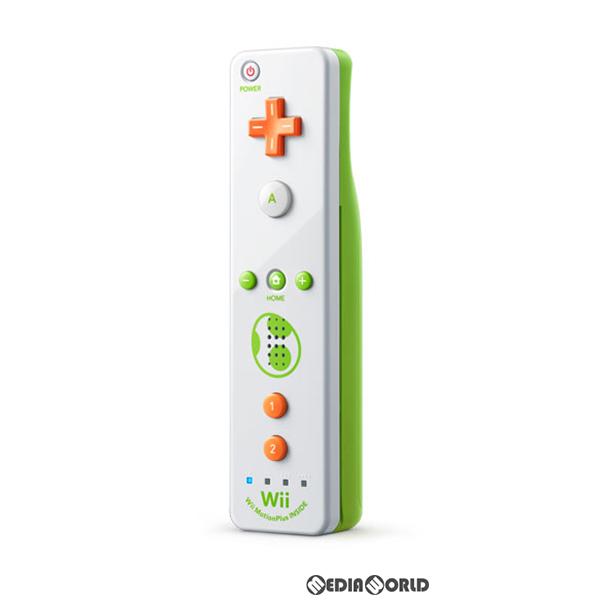 『中古即納』{ACC}{WiiU}Wiiリモコンジャケット・専用ストラップ無し Wiiリモコンプラス(Wii Remote Plus) ヨッシー(Wii/Wii U用) 任天堂(RVL-A-PNWC)(20140529)｜media-world
