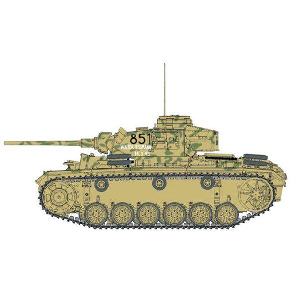『新品即納』{PTM}CH6387 1/35ドイツ軍Pz.Kpfw.III III号戦車L型後期生産型(スマートキット) プラモデル サイバーホビー(20140321)｜media-world