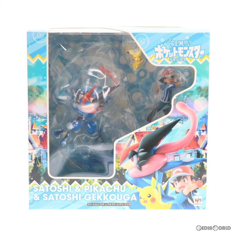 『新品即納』{FIG}G.E.M.シリーズ サトシ&ピカチュウ&サトシゲッコウガ ポケットモンスター 完成品 フィギュア メガハウス(20171130)｜media-world