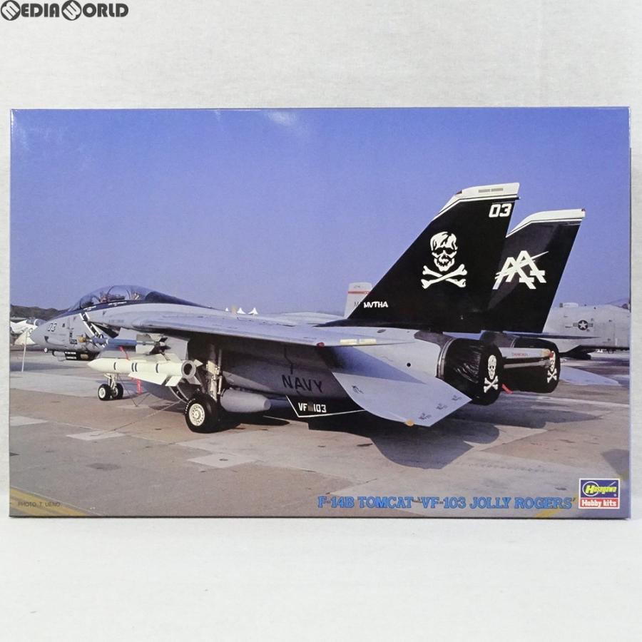 『中古即納』{PTM}1/72 F-14B トムキャット VF-103 ジョリー ロジャース K136 プラモデル(04096) ハセガワ(19990630)｜media-world