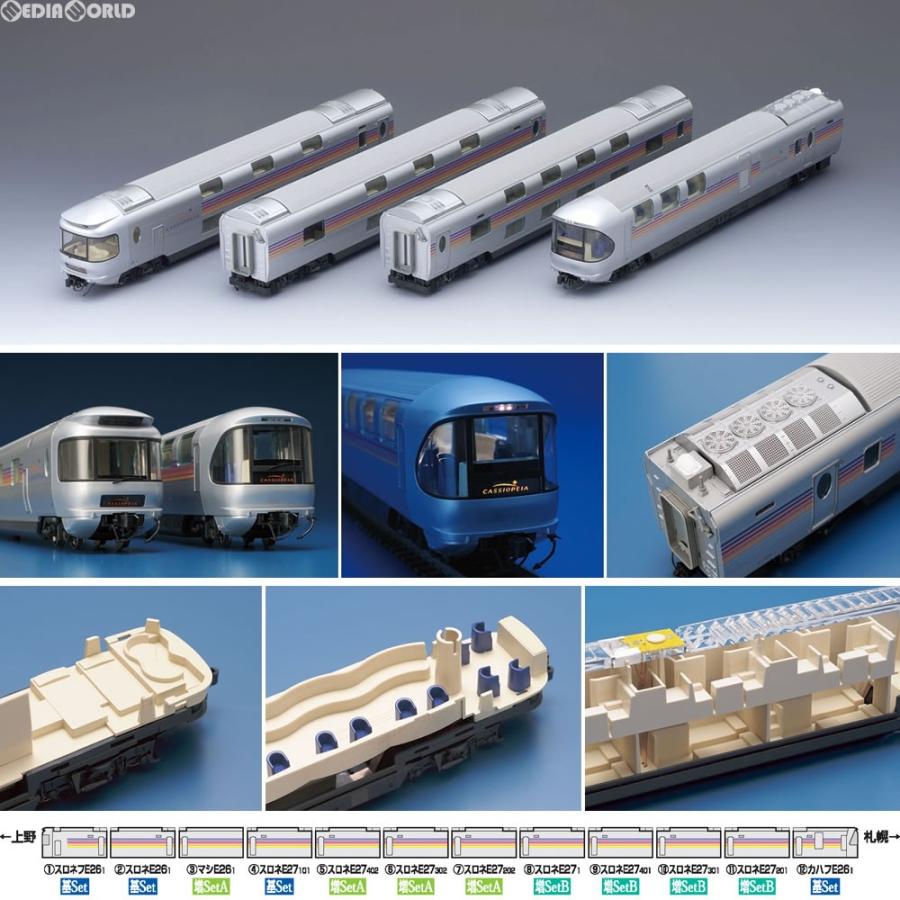 『新品』『お取り寄せ』{RWM}(再販)HO-088 JR E26系特急寝台客車(カシオペア)基本セット(4両) HOゲージ 鉄道模型  TOMIX(トミックス)(20180301) :50601252002:メディアワールド - 通販 - Yahoo!ショッピング