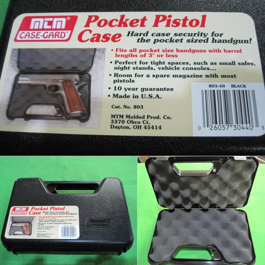 MTM 『新品即納』{MIL} MTM Handgun/Pocket Pistol Case Black (ハンドガン/ポケットピストルケース ...