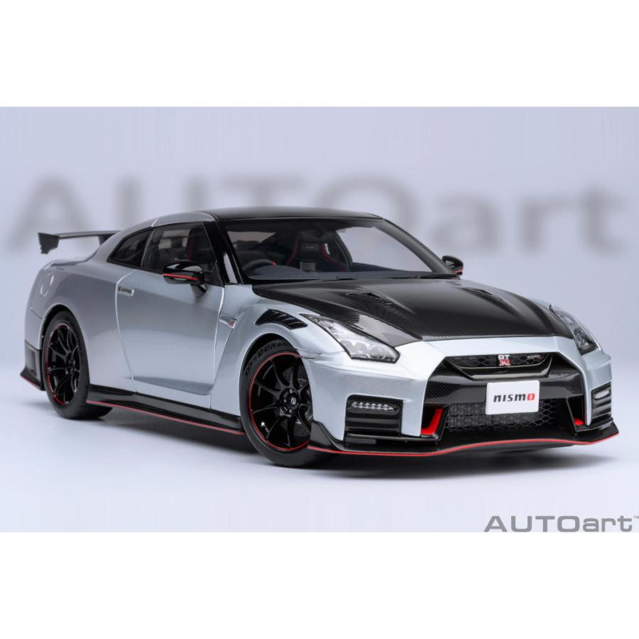 『予約安心出荷』{MDL}オートアート・コンポジットダイキャストモデル 1/18 日産 GT-R ニスモ スペシャルエディション(アルティメイトメタルシルバー) ミニカー｜media-world｜08