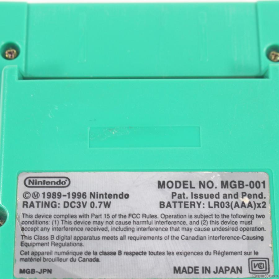 新色 『中古即納』{本体}{GB}ゲームボーイポケット GAMEBOY pocket 緑(グリーン)(MGB-001)(19960721) 旧機種 