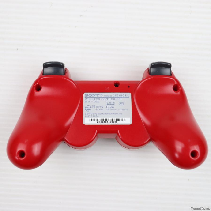 『中古即納』{ACC}{PS3}ワイヤレスコントローラ DUALSHOCK3(デュアルショック3) ディープ・レッド SCE(CECH-ZC2JDR)(20091029)｜media-world｜02