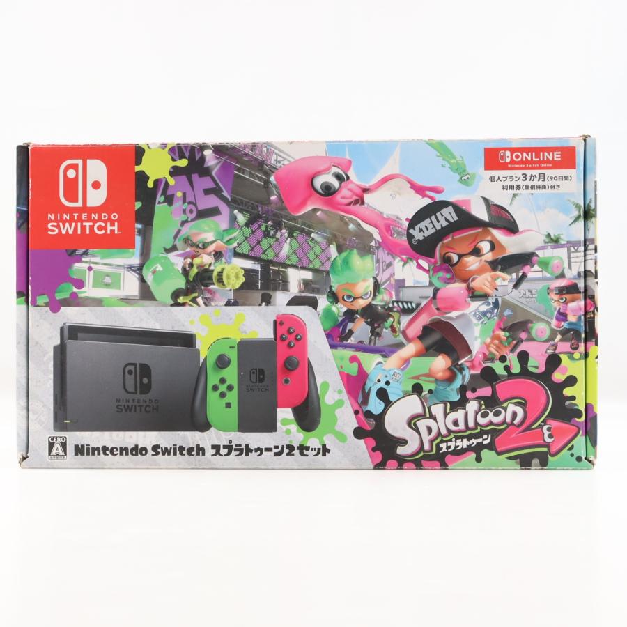 任天堂Nintendo Switch（本体）＆スプラトゥーン2セット　中古品 任天堂（Nintendo） 『中古即納』{Switch} (本体) Nintendo Switch