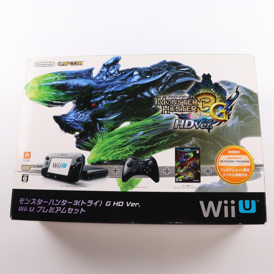 (本体)モンスターハンター3G(トライG) HD Ver. Wii U プレミアムセット(WUP-S-KAFD) 任天堂 任天堂（Nintendo） 『中古即納』{WiiU} (本体) モンスターハンター3G
