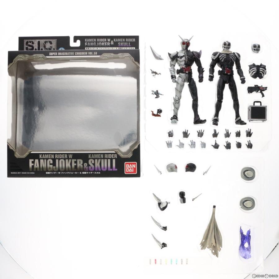 仮面ライダー 中古即納 Fig S I C Vol 59 仮面ライダーwファングジョーカー 仮面ライダースカル 完成品 可動フィギュア バンダイ 1107
