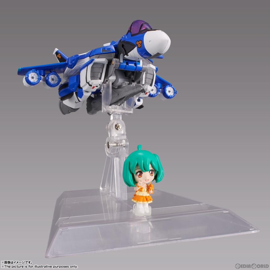 『中古即納』{FIG}TINY SESSION(タイニーセッション) VF-25G メサイアバルキリー(ミシェル機) with ランカ マクロスF 可動フィギュア バンダイスピリッツ｜media-world｜02