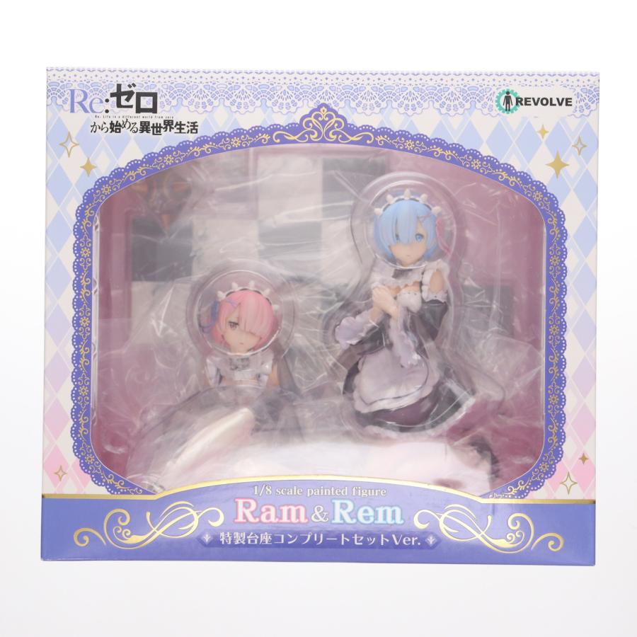 中古即納』{FIG} ラム＆レム 特製台座コンプリートセットVer. Re