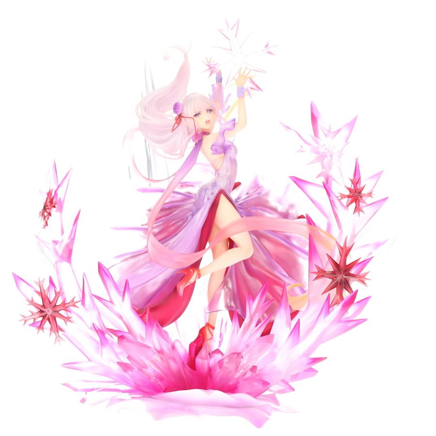 『中古即納』{FIG} eStream Store限定 SHIBUYA SCRAMBLE FIGURE 氷結のエミリア -Crystal Dress Ver- 1/7 フィギュア eStream/アルファサテライト(20220430)の画像