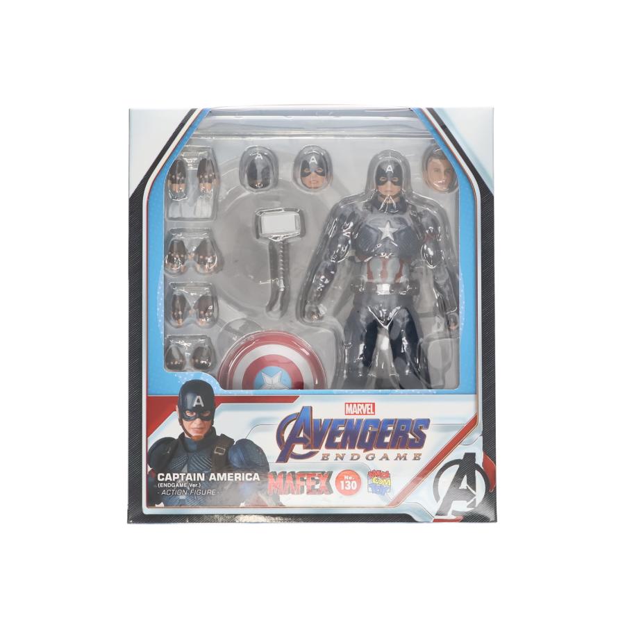 MAFEX エンドゲーム キャプテンアメリカ NO.130 アクションフィギュア 中古即納』{FIG} マフェックス No.130 MAFEX CAPTAIN AMERICA(ENDGAME
