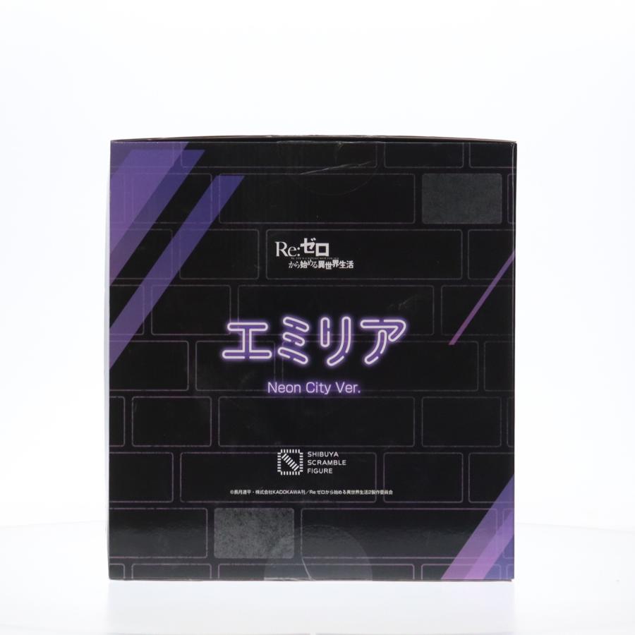 『中古即納』{FIG} eStream Store限定 SHIBUYA SCRAMBLE FIGURE エミリア -Neon City Ver.- Re:ゼロから始める異世界生活 1/7 フィギュア eStream(20220630)_1