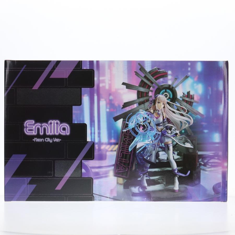 『中古即納』{FIG} eStream Store限定 SHIBUYA SCRAMBLE FIGURE エミリア -Neon City Ver.- Re:ゼロから始める異世界生活 1/7 フィギュア eStream(20220630)_2