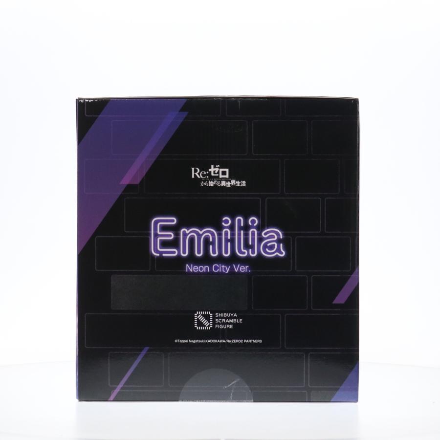 『中古即納』{FIG} eStream Store限定 SHIBUYA SCRAMBLE FIGURE エミリア -Neon City Ver.- Re:ゼロから始める異世界生活 1/7 フィギュア eStream(20220630)_3