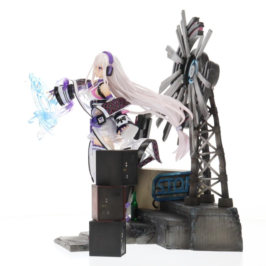 『中古即納』{FIG} eStream Store限定 SHIBUYA SCRAMBLE FIGURE エミリア -Neon City Ver.- Re:ゼロから始める異世界生活 1/7 フィギュア eStream(20220630)_5
