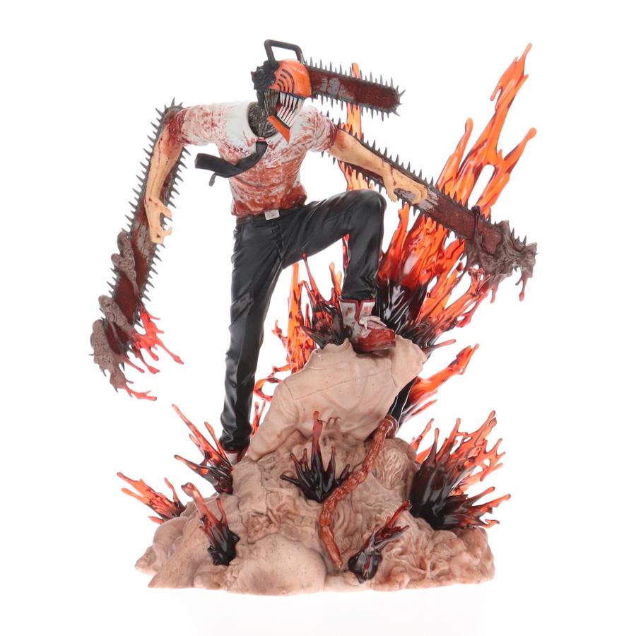 『中古即納』{FIG} eStream Store限定特典付属 SHIBUYA SCRAMBLE FIGURE チェンソーマン 1/7 完成品 フィギュア eStream/アルファサテライト(20230731)の画像