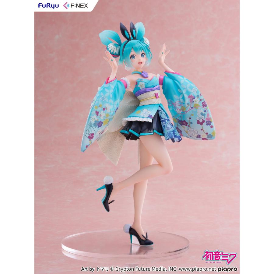 『中古即納』{FIG} 初音ミク -和バニー- キャラクター・ボーカル・シリーズ01 初音ミク 1/7 完成品 フィギュア(AMU-FNX1131) フリュー(20250906)の画像
