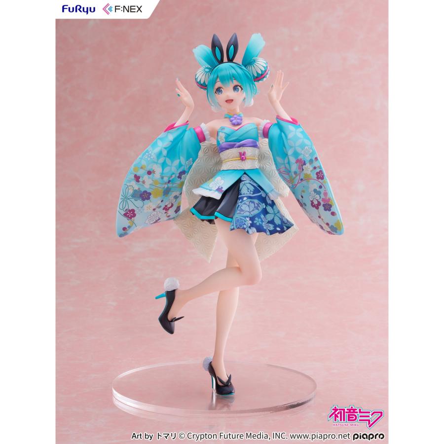 『中古即納』{FIG} 初音ミク -和バニー- キャラクター・ボーカル・シリーズ01 初音ミク 1/7 完成品 フィギュア(AMU-FNX1131) フリュー(20250906)の画像