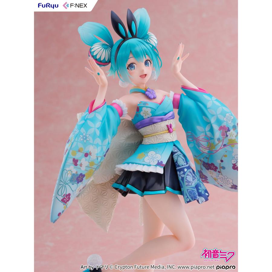 『中古即納』{FIG} 初音ミク -和バニー- キャラクター・ボーカル・シリーズ01 初音ミク 1/7 完成品 フィギュア(AMU-FNX1131) フリュー(20250906)の画像