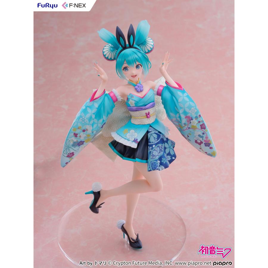 『中古即納』{FIG} 初音ミク -和バニー- キャラクター・ボーカル・シリーズ01 初音ミク 1/7 完成品 フィギュア(AMU-FNX1131) フリュー(20250906)の画像