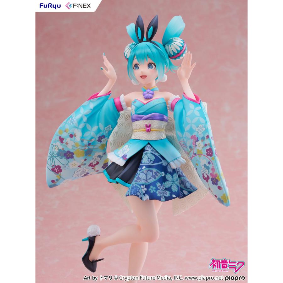 『中古即納』{FIG} 初音ミク -和バニー- キャラクター・ボーカル・シリーズ01 初音ミク 1/7 完成品 フィギュア(AMU-FNX1131) フリュー(20250906)の画像