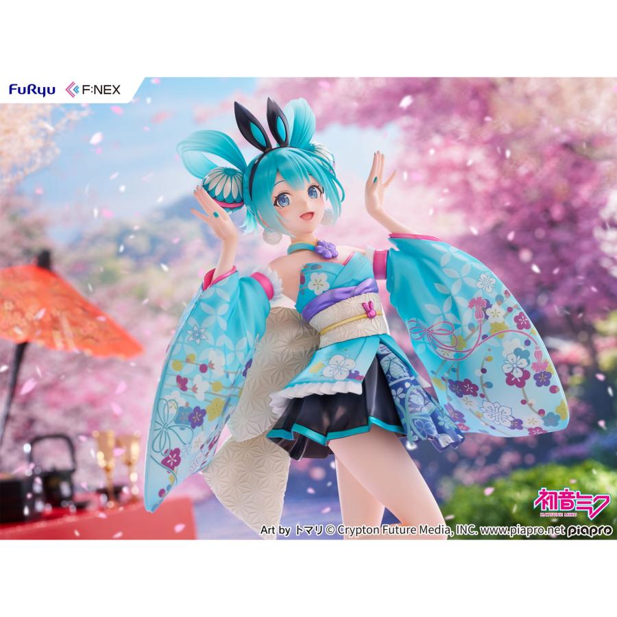 『中古即納』{FIG} 初音ミク -和バニー- キャラクター・ボーカル・シリーズ01 初音ミク 1/7 完成品 フィギュア(AMU-FNX1131) フリュー(20250906)の画像
