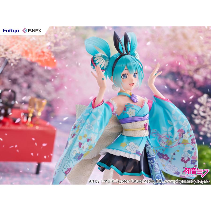『中古即納』{FIG} 初音ミク -和バニー- キャラクター・ボーカル・シリーズ01 初音ミク 1/7 完成品 フィギュア(AMU-FNX1131) フリュー(20250906)の画像