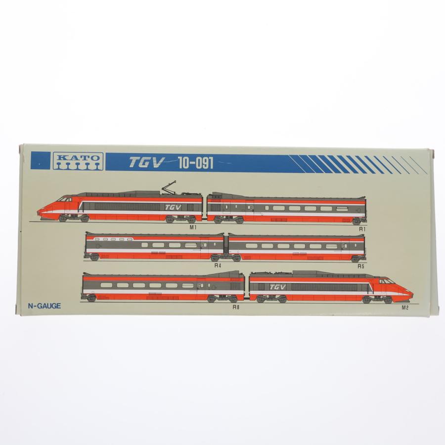 美品 当時物 KATO TGV 10-091 Nゲージ 鉄道模型 6両セット オレンジ