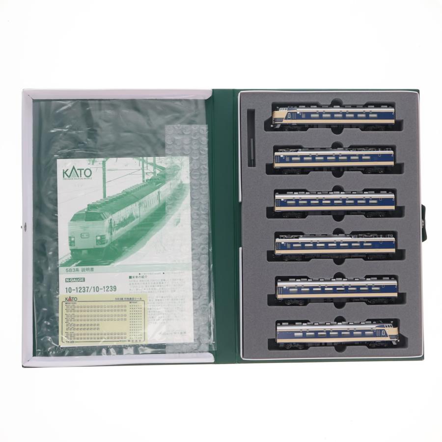 KATO 10-1237 583系 「はつかり」6両基本セット動力車あり　値下げ 中古即納』{RWM} (再販) 10-1237 583系 6両基本セット(動力付き) N