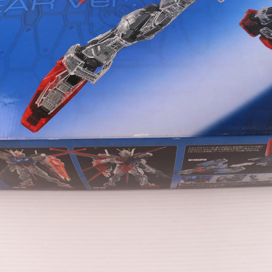 『中古即納』{PTM} PG 1/60 GAT-X105 エールストライクガンダム+FX-550 スカイグラスパー 30周年記念カラークリアVer. プラモデル バンダイ(20100331)