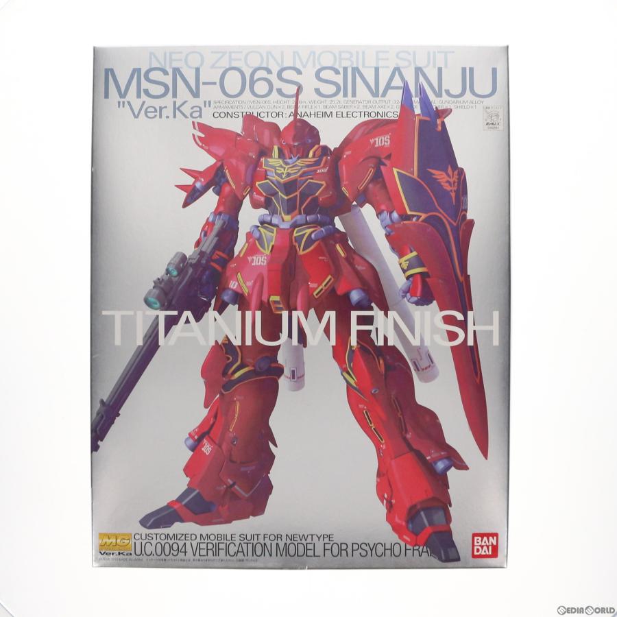 中古即納』{PTM} MG 1/100 MSN-06S シナンジュ Ver.ka. チタニウム