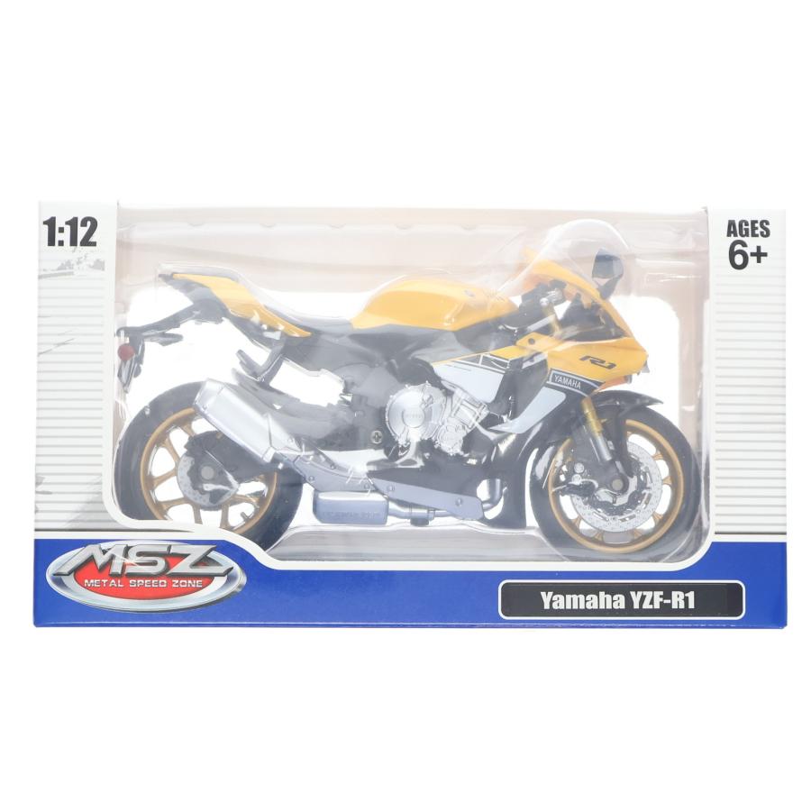 中古即納』{MDL} METAL SPEED ZONE 1/12 Yamaha YZF-R1(イエロー
