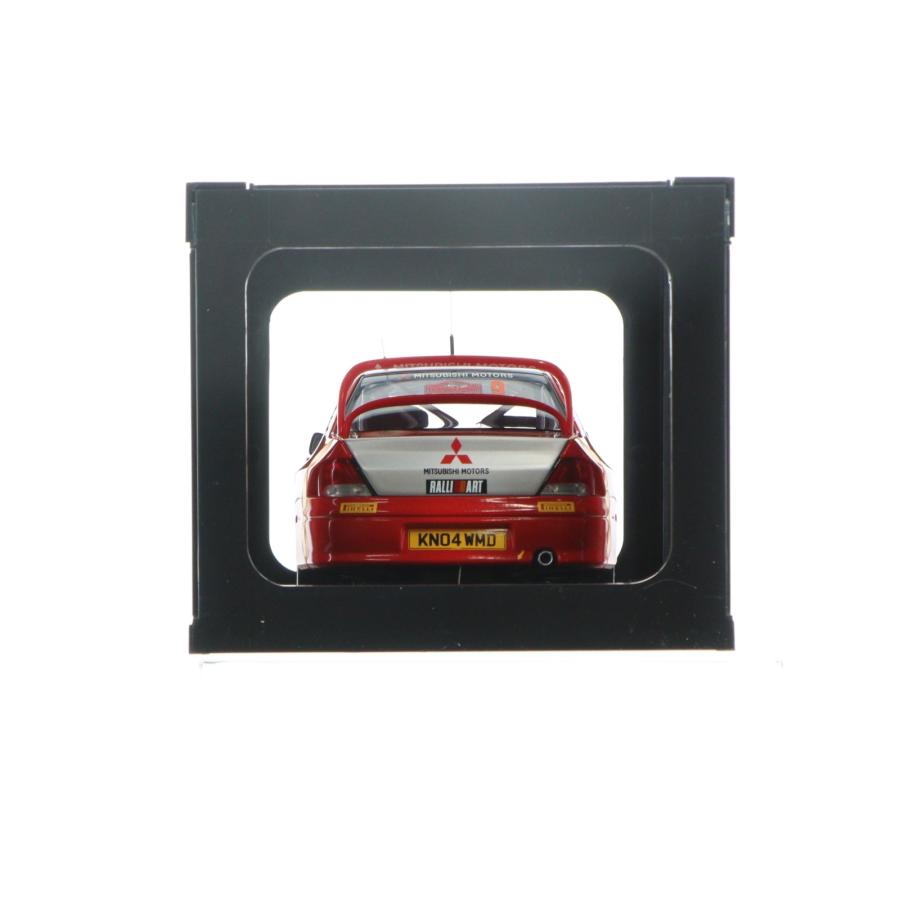 『中古即納』{MDL} RACING DIVISION 1/18 MITSUBISHI LANCER WRC05 RALLY OF MONTE CARLO NGK #9(レッド×シルバー) 完成品 ミニカー AutoArt(20071110)の画像