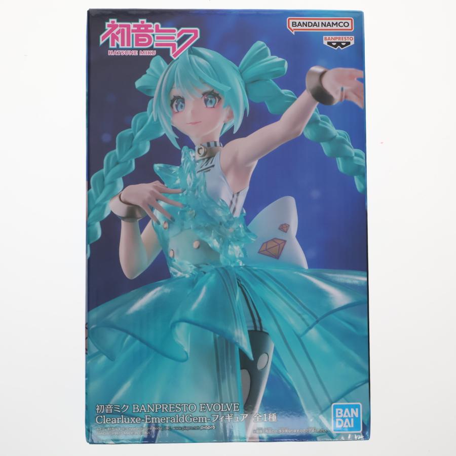 中古即納』{FIG} 初音ミク BANPRESTO EVOLVE Clearluxe-EmeraldGem