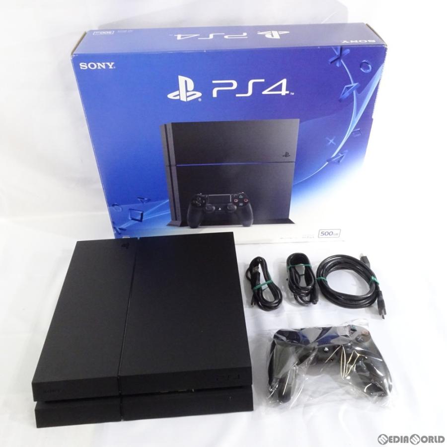 【68%OFF!】 中古PS4ハード プレイステーション4本体 ジェットブラック HDD 500GB CUH-1200AB01 状態