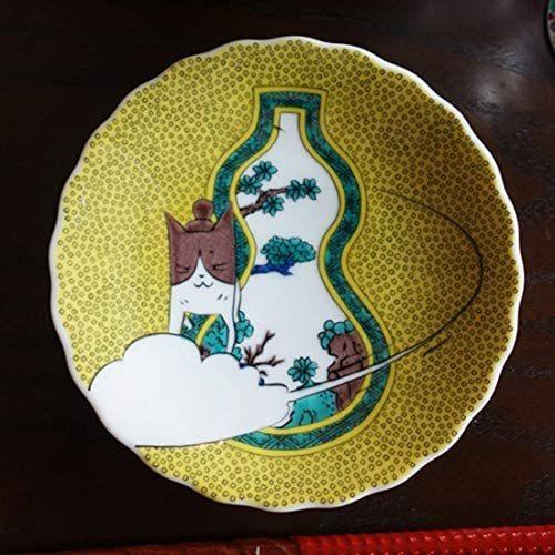 くるねこ × 九谷焼 豆皿 瓢箪（ひょうたん） 日本製 伝統工芸 和食器