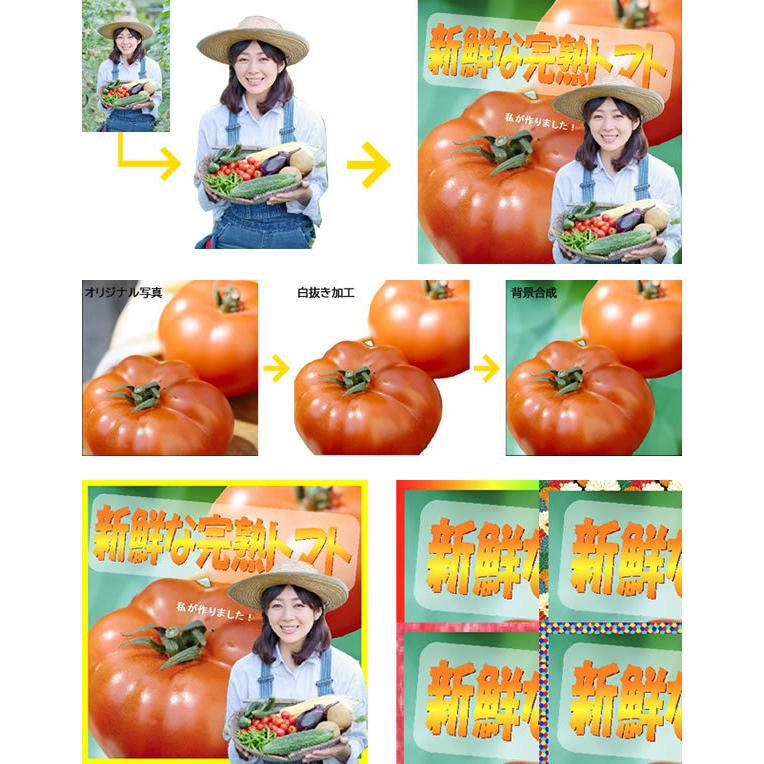 何気ない写真がパッと華やかに パッと目立つ！画像加工
