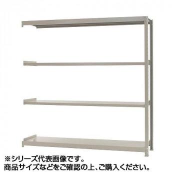 軽中量ラック　耐荷重150kgタイプ　連結　間口1800×奥行600×高さ1800mm　4段　アイボリー　代引き不可/同梱不可