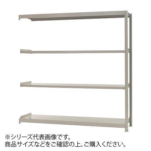 軽中量ラック　耐荷重200kgタイプ　連結　間口900×奥行300×高さ1800mm　4段　アイボリー　代引き不可/同梱不可