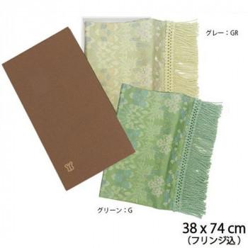 川島織物セルコン 芳文四季顕花植物(ほうぶんしき其れは其れはか) 織り真っただ中 38×60珊 HP1106 GR・薄墨色 代引っ張ること不可/同梱不可 キッチン、日用品、文具-テーブルクロス