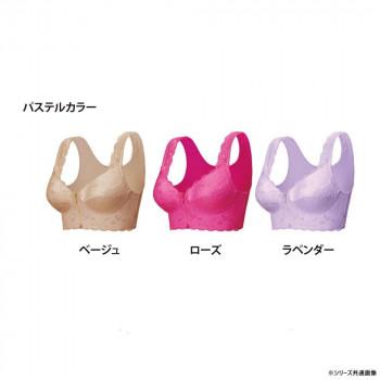 4571475676268 【3個入】 エアーフィット前開きレースブラ3色組 ベージュ・ローズ・ラベンダー S〜M【キャンセル不可】 エアーフィット前開きレースブラ3色組 S〜M ベージュローズラベンダー