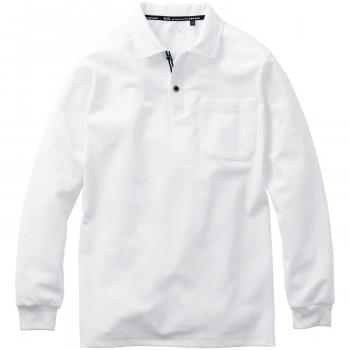 桑和 7325-50 長袖ポロシャツ(胸ポケット付き) 4Lサイズ