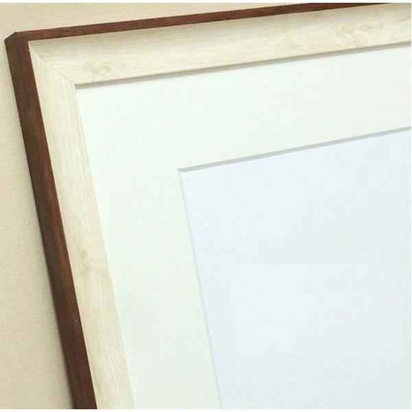 軽量 水彩額縁 フレーム F8号 ホワイト 壁掛けひも UV 紫外線カット