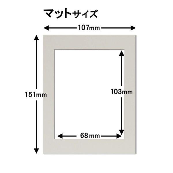 カラー遺影額(ハガキ)　 仏事用額・葬儀額(遺影額)スタンド付　ブラック｜mediaroad1290｜02