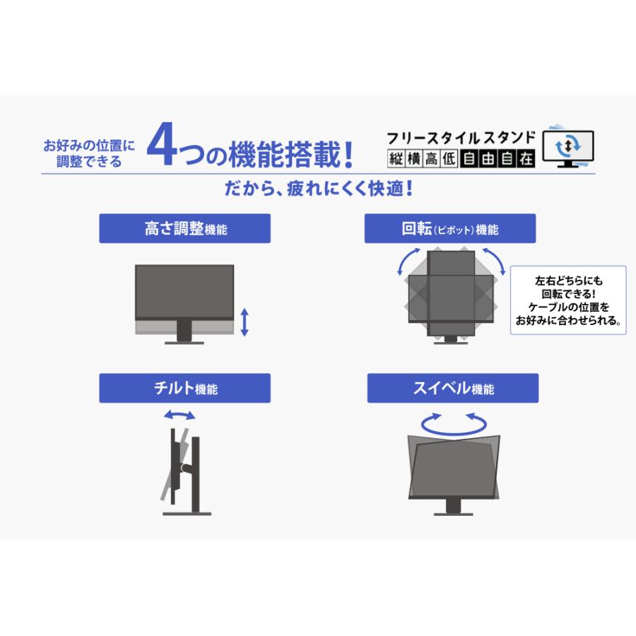 I-O DATA 新品 縦横高低自由自在フリースタイルスタンド23.8型 I-O DATA 新品 縦横高低自由自在フリースタイルスタンド23.8型