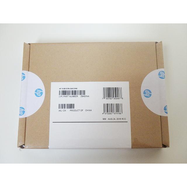 日本HP 新品 HP 純正メモリ Z9H57AA DDR4-2400 DIMM 16GB : media