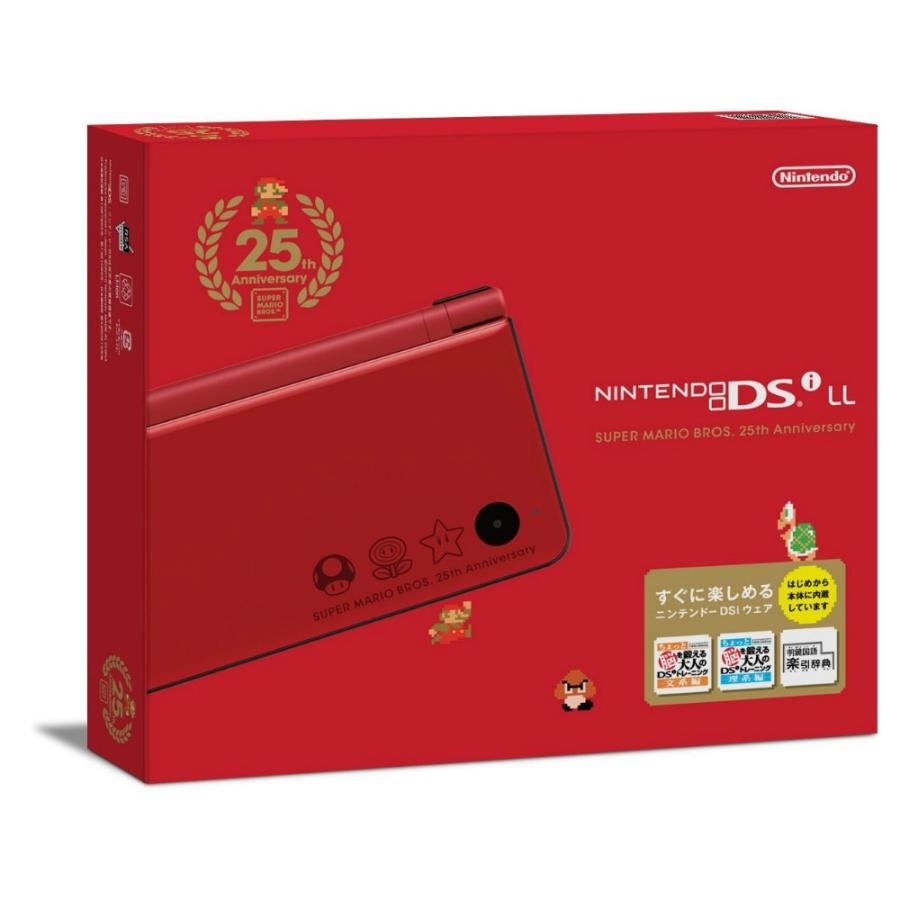 『中古即納』{本体}{NDS}ニンテンドーDSi LL スーパーマリオ25周年仕様(UTL-S-MRKA)(20101028)｜mediaworld-plus