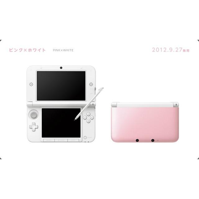 中古即納』{本体}{3DS}ニンテンドー3DS LL ピンク×ホワイト(SPR-S-PAAA