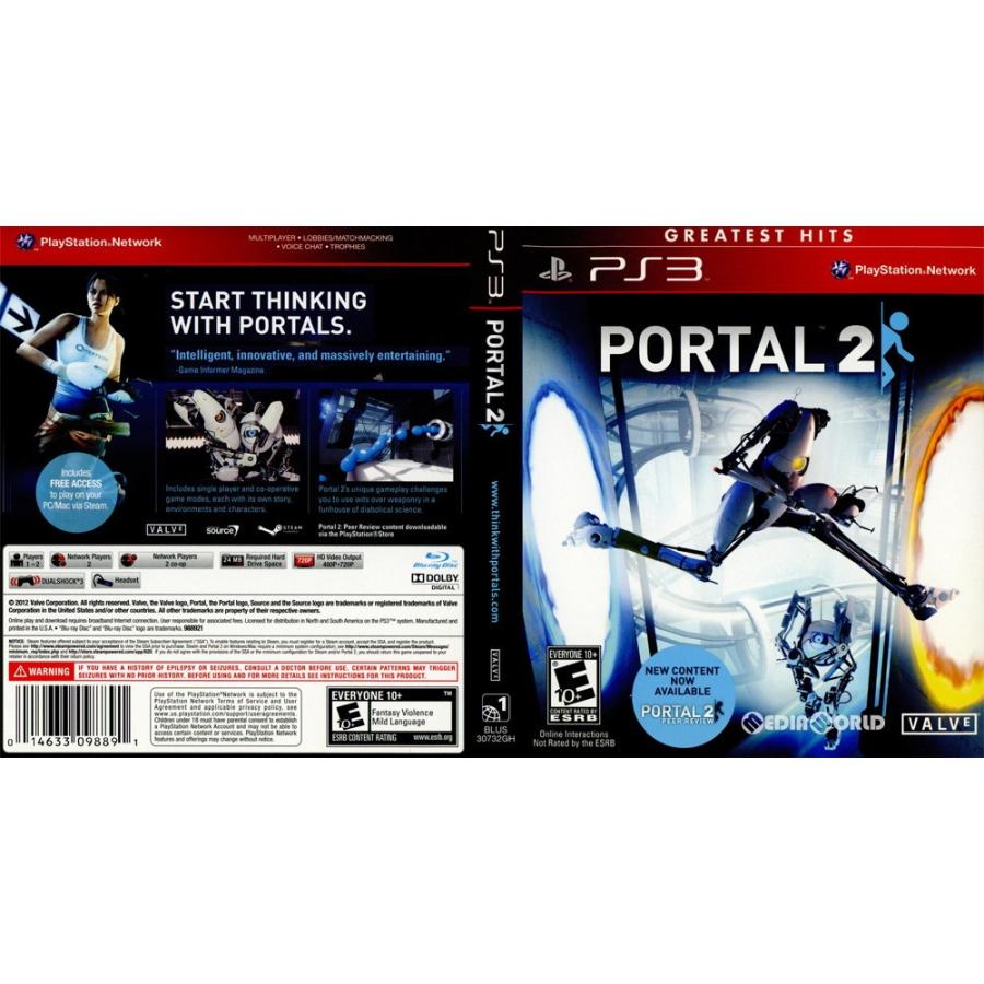 中古即納 Ps3 Portal 2 ポータル 2 Greatest Hits 北米版 Blus gh メディアワールドプラス 通販 Yahoo ショッピング